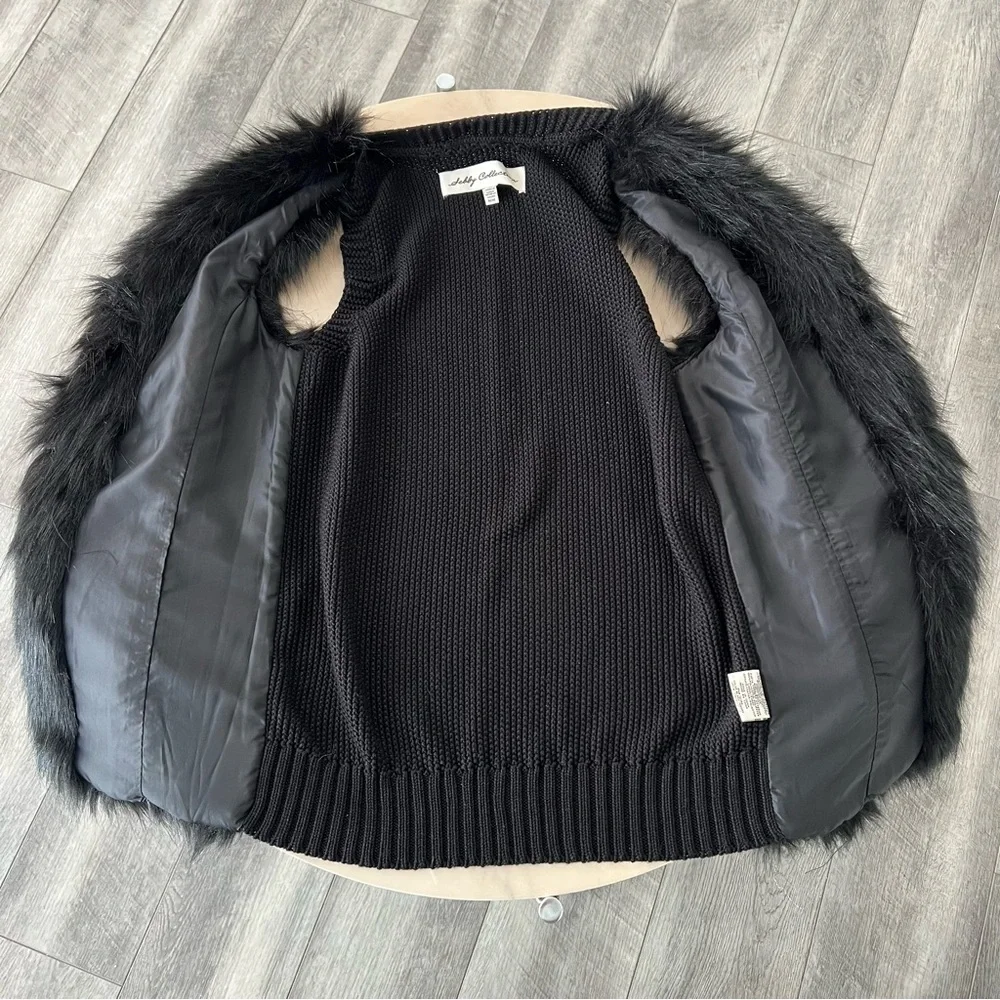 Sebby Collection Faux Fur Vest.